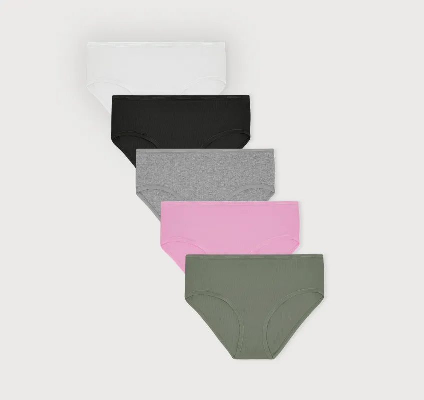 Core Rib Briefs 5-pack sold by Organic Basics