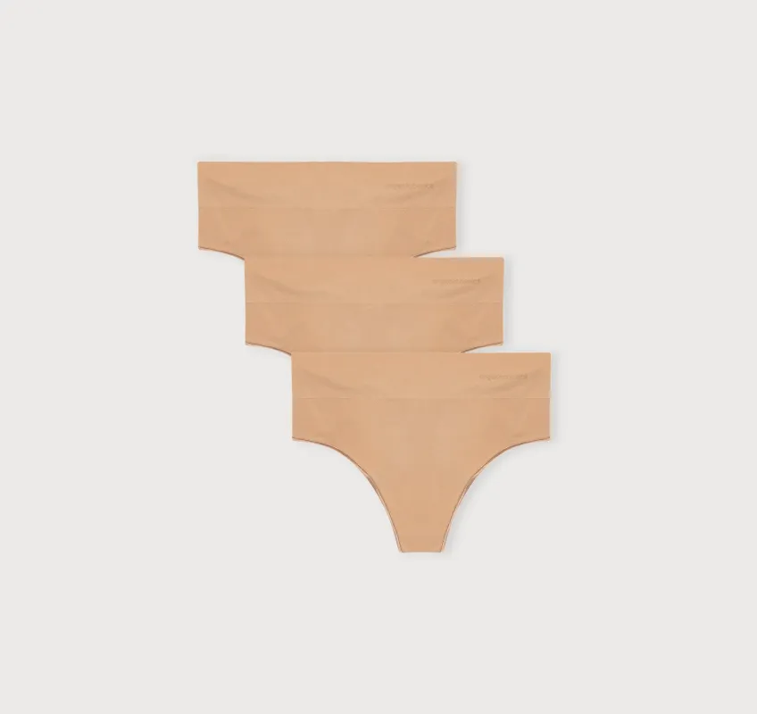 Smooth Thong 3-Pack sold by Organic Basics