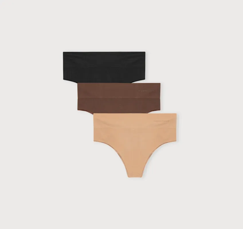 Smooth Thong 3-Pack sold by Organic Basics