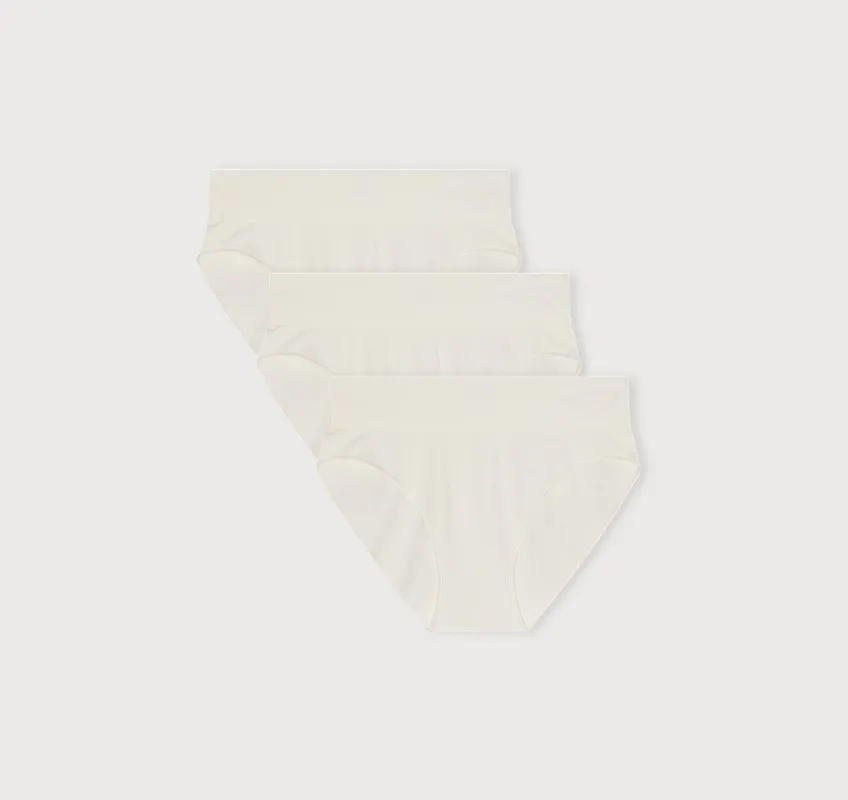 Smooth High-Leg Briefs 3-Pack sold by Organic Basics