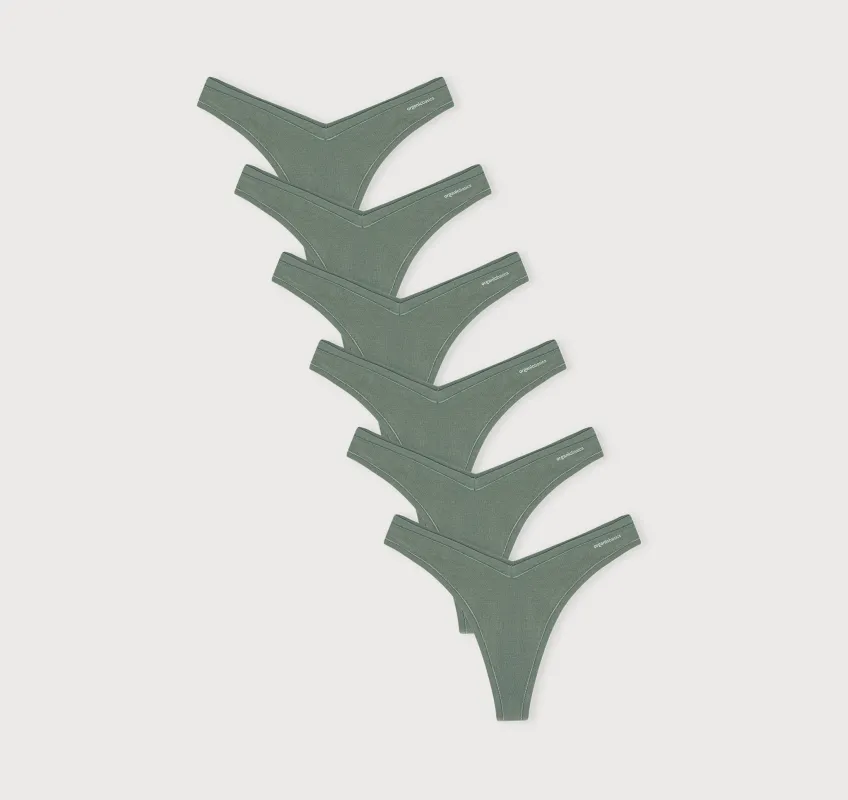 Flex Thong 6-pack sold by Organic Basics