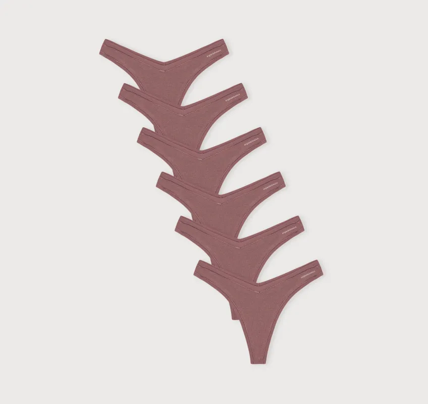 Flex Thong 6-pack sold by Organic Basics