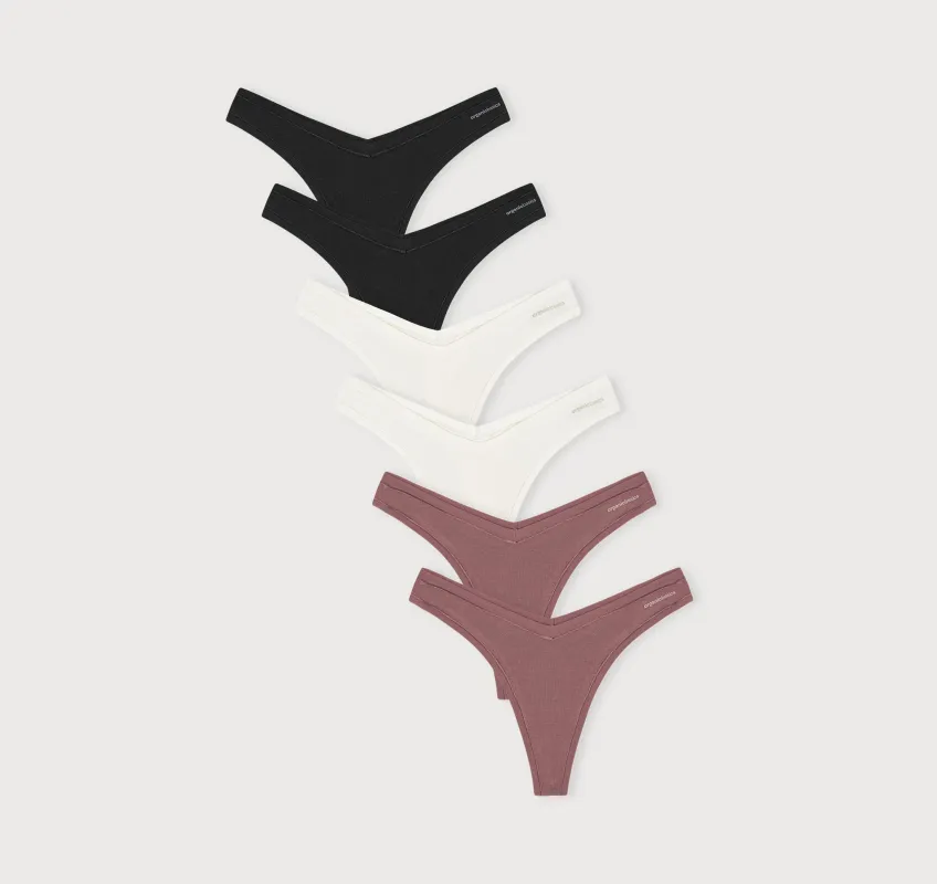 Flex Thong 6-pack sold by Organic Basics