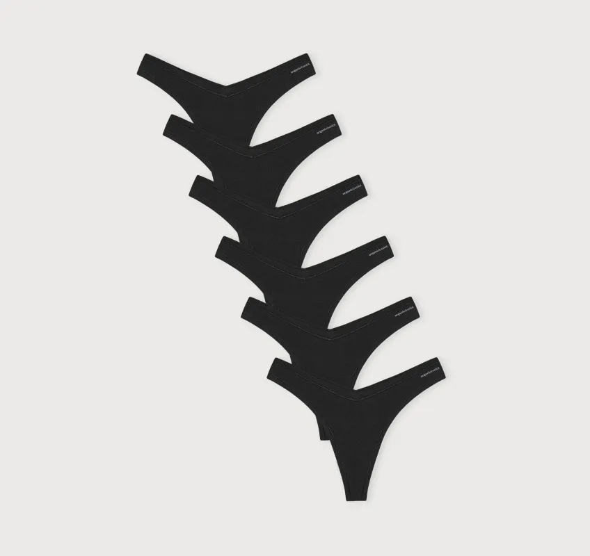 Flex Thong 6-pack sold by Organic Basics
