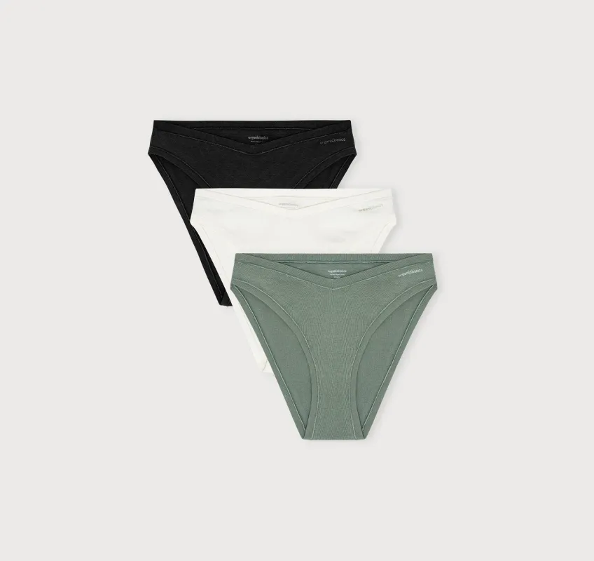 Flex Cheeky Briefs 3-pack sold by Organic Basics