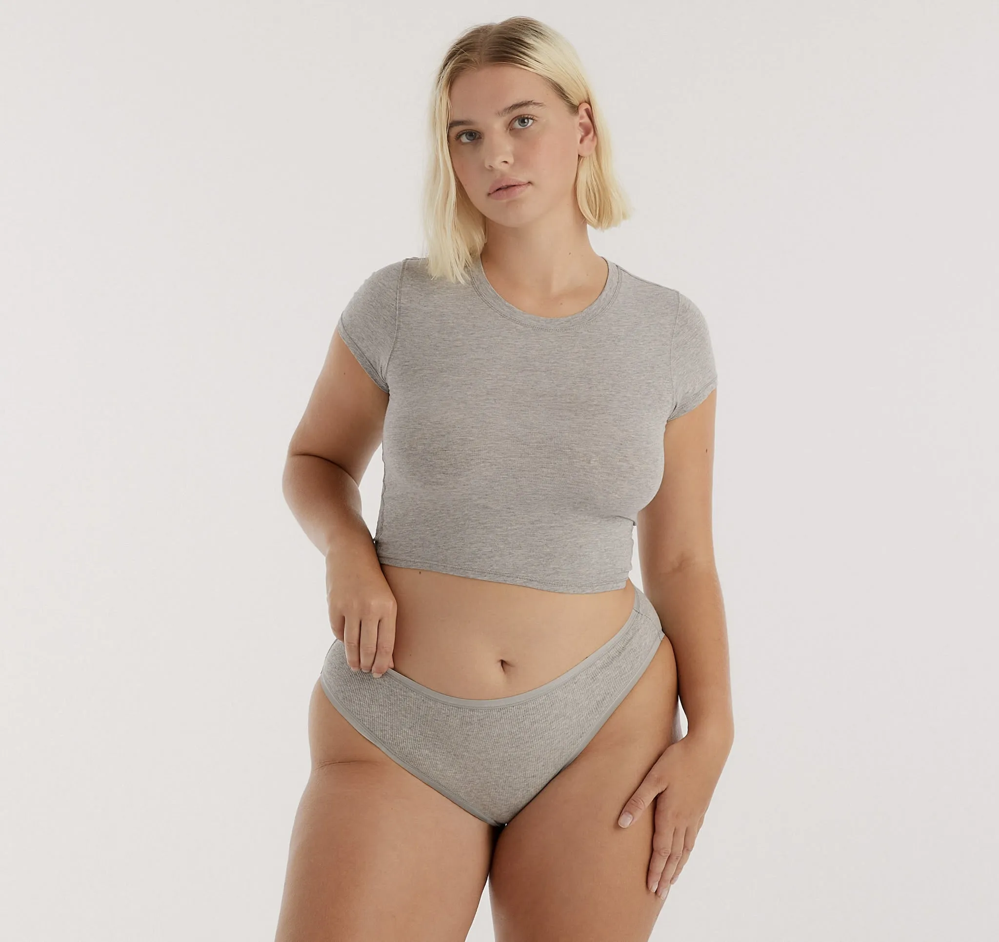 Core Rib High-Leg Briefs 6-Pack sold by Organic Basics product image thumbnail 2