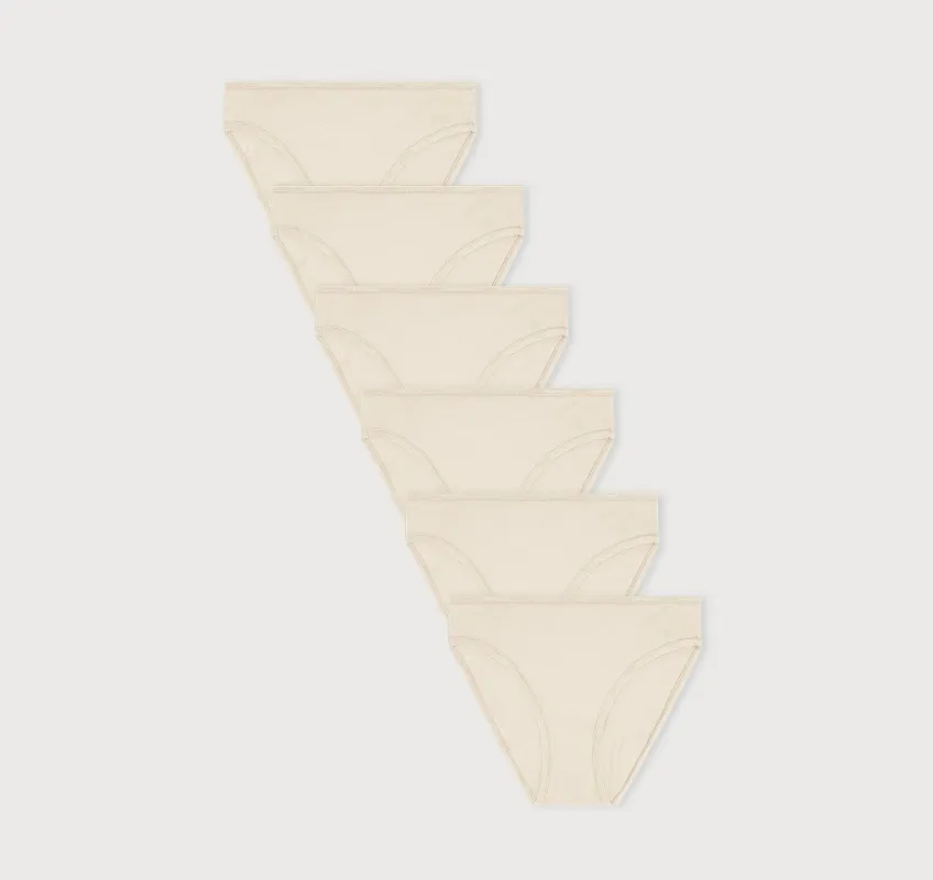 Core High-Leg Briefs 6-Pack sold by Organic Basics