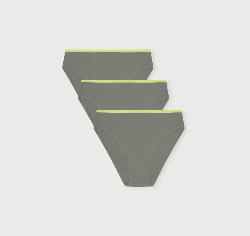 Core High-Leg Briefs 3-Pack sold by Organic Basics