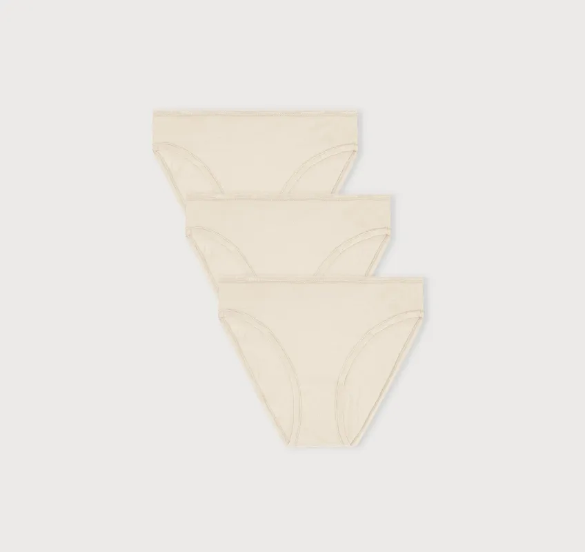 Core High-Leg Briefs 3-Pack sold by Organic Basics