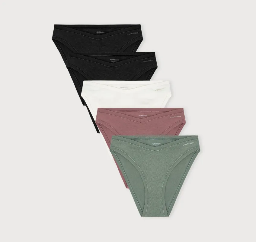 Flex Cheeky Briefs 5-Pack sold by Organic Basics