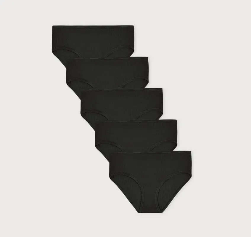 Core Rib Briefs 5-pack sold by Organic Basics