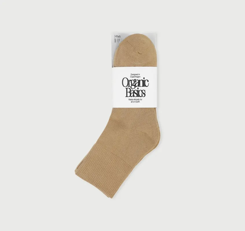 Core Ankle Socks 3-pack sold by Organic Basics