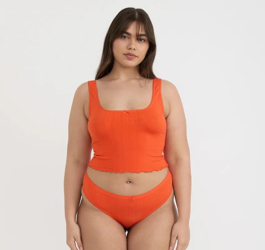 Pointelle Cami sold by Organic Basics