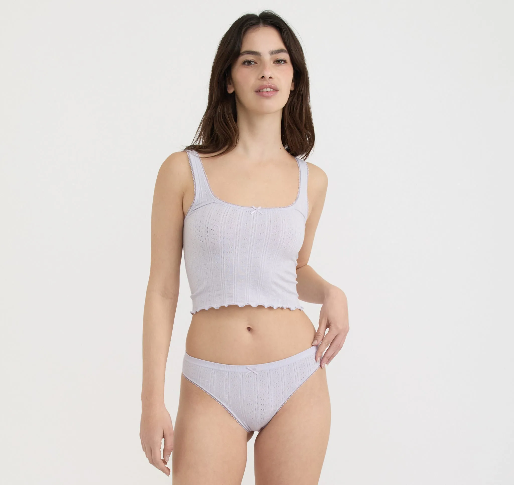 Pointelle Cami sold by Organic Basics