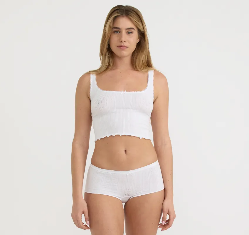 Pointelle Cami sold by Organic Basics