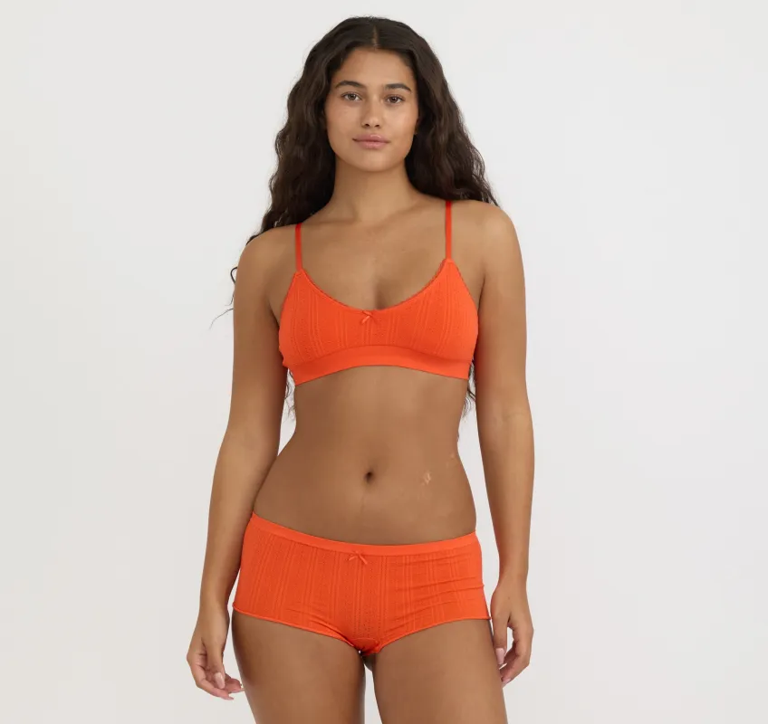 Pointelle Bralette sold by Organic Basics