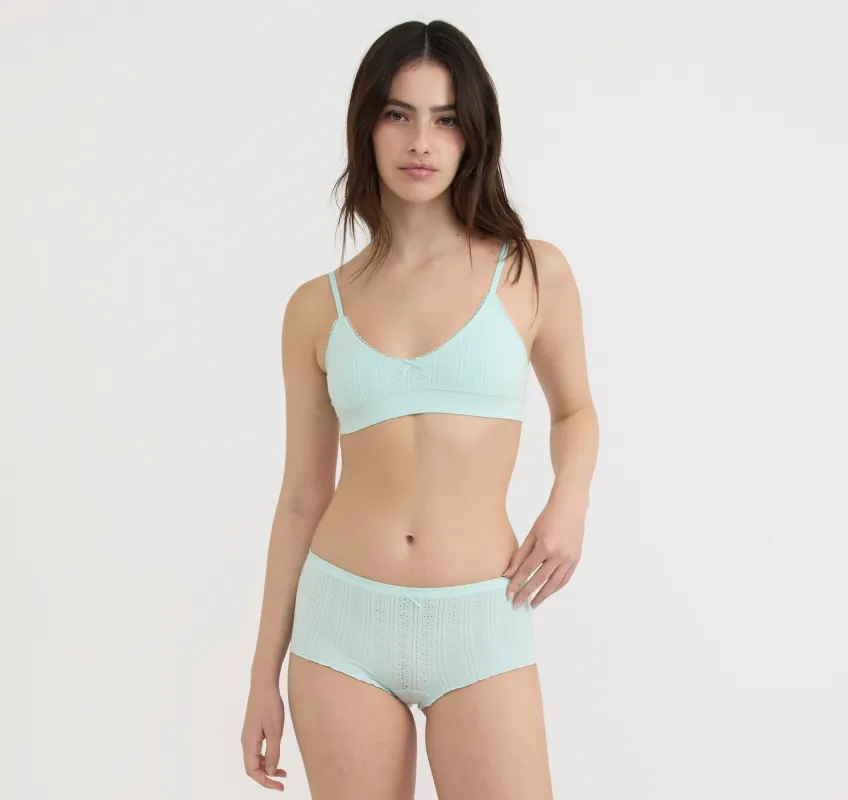 Pointelle Bralette sold by Organic Basics