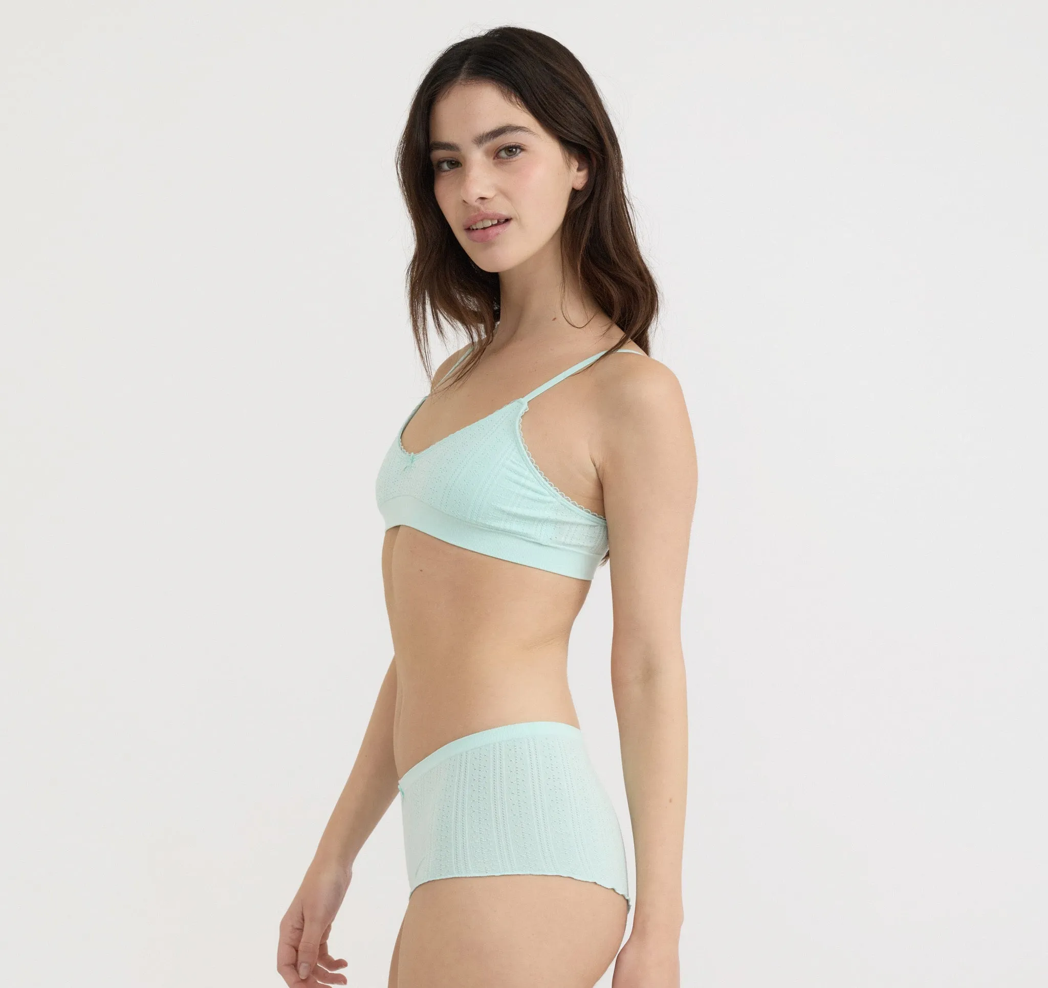 Pointelle Bralette sold by Organic Basics product image thumbnail 2