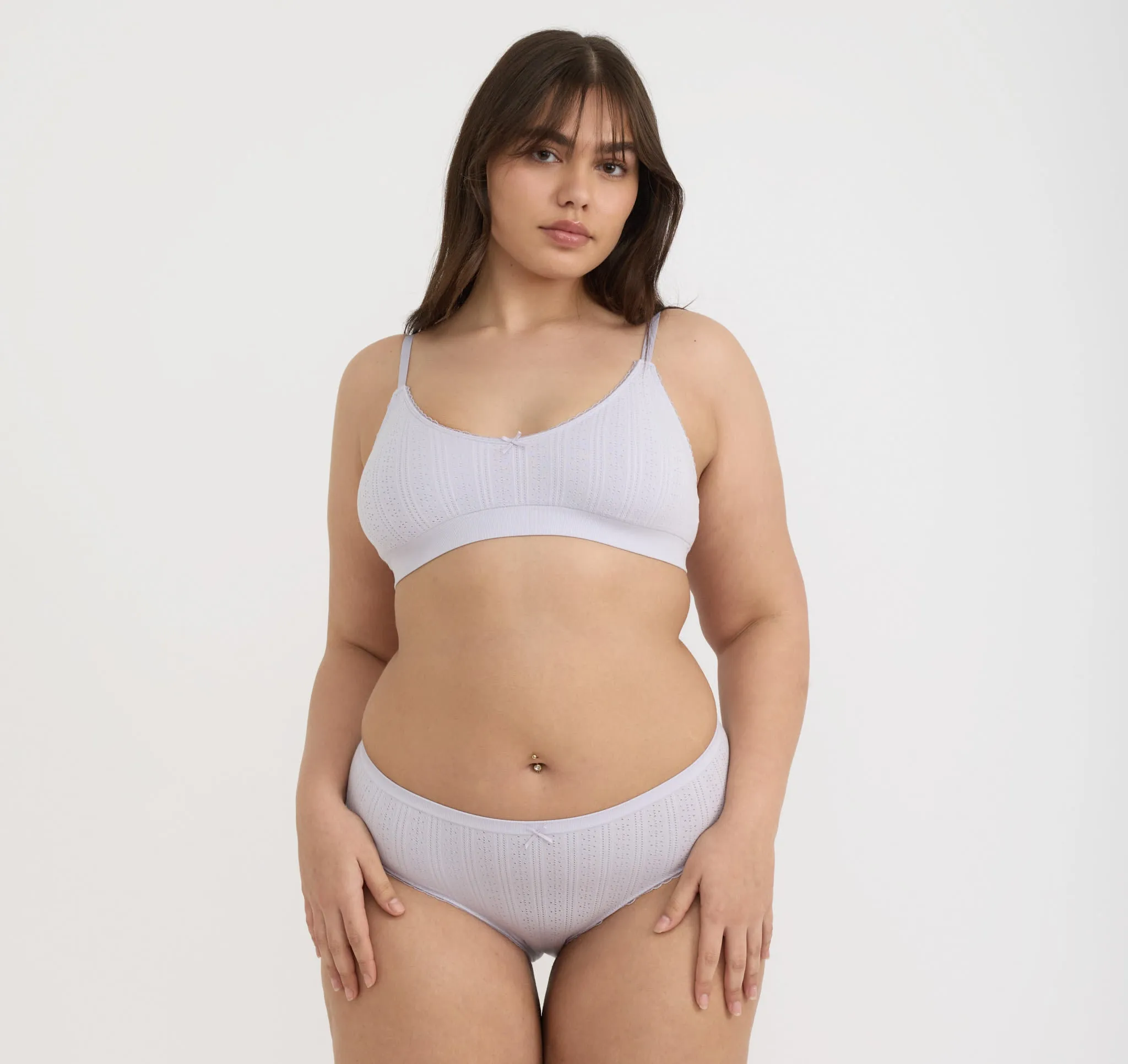 Pointelle Bralette sold by Organic Basics