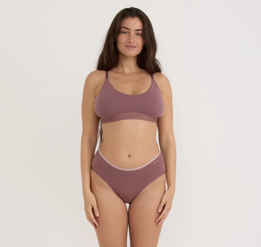 Core Open Back Scoop Bralette sold by Organic Basics