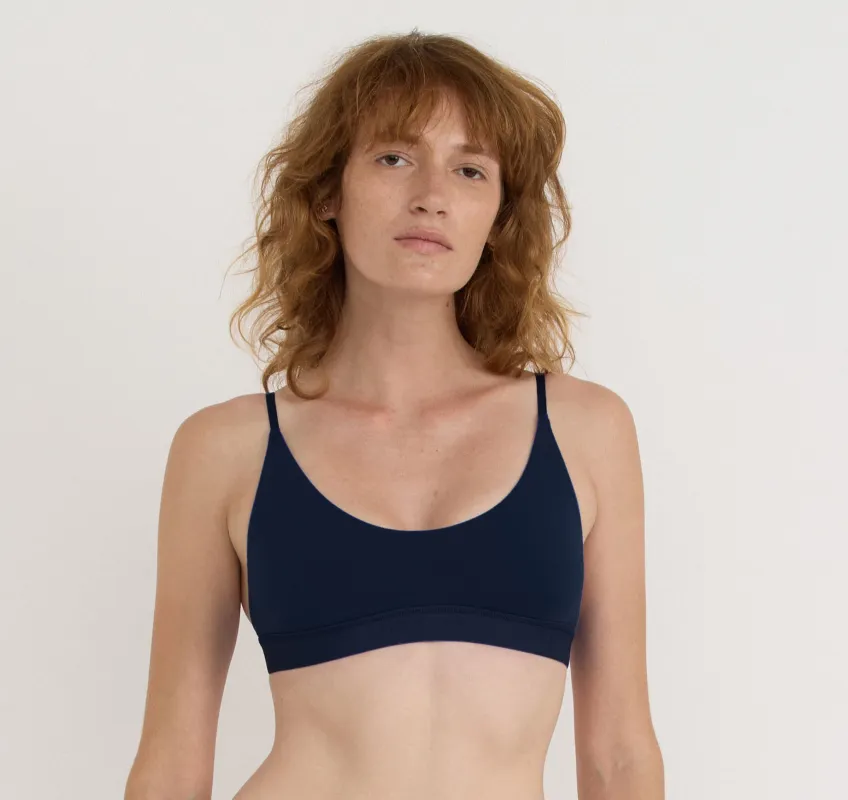 Core Open Back Scoop Bralette sold by Organic Basics