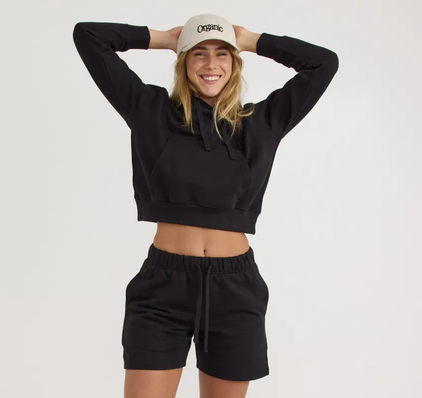 Weekend Crop Hoodie sold by Organic Basics