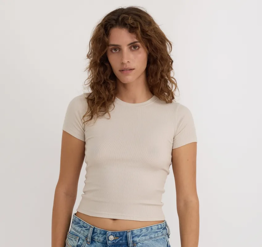 Core Rib Tee sold by Organic Basics