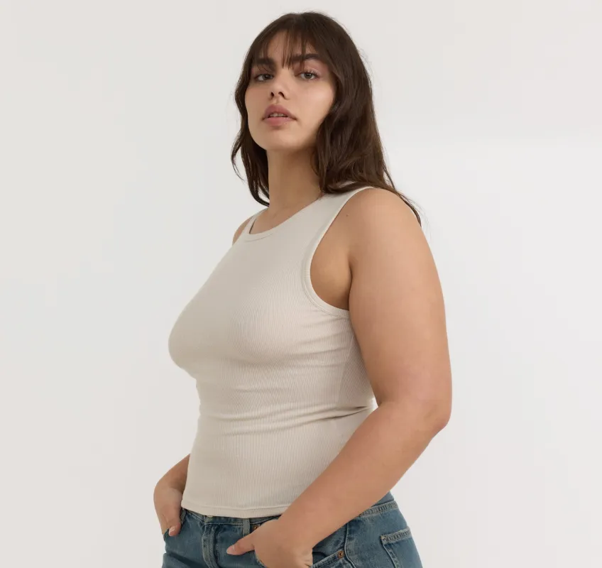 Core Rib Tank Top sold by Organic Basics