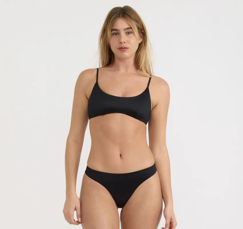 Solar Swim Scoop Neck Bikini Top made by Organic Basics