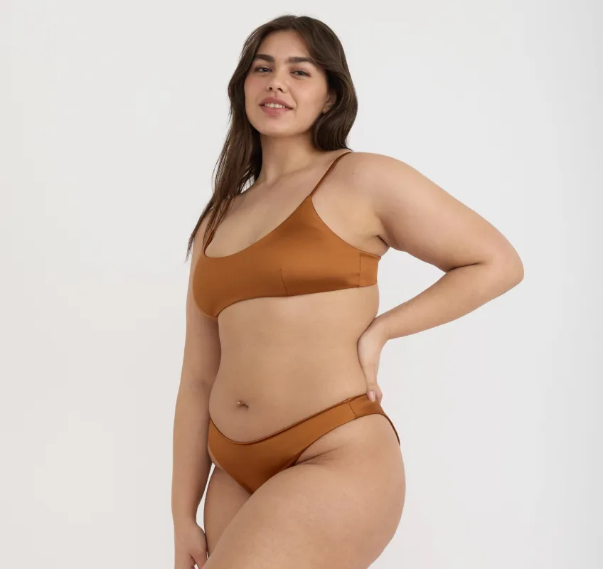 Solar Swim Scoop Neck Bikini Top sold by Organic Basics