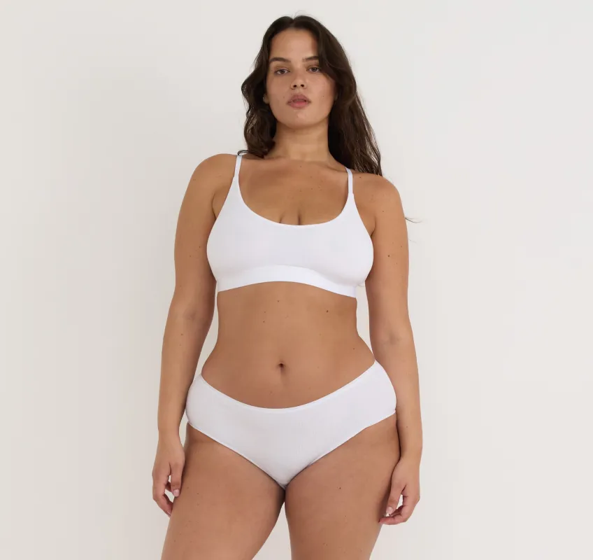 Core Open Back Scoop Bralette sold by Organic Basics