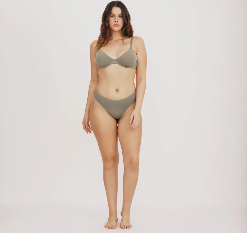 Core Unlined Demi Bra sold by Organic Basics