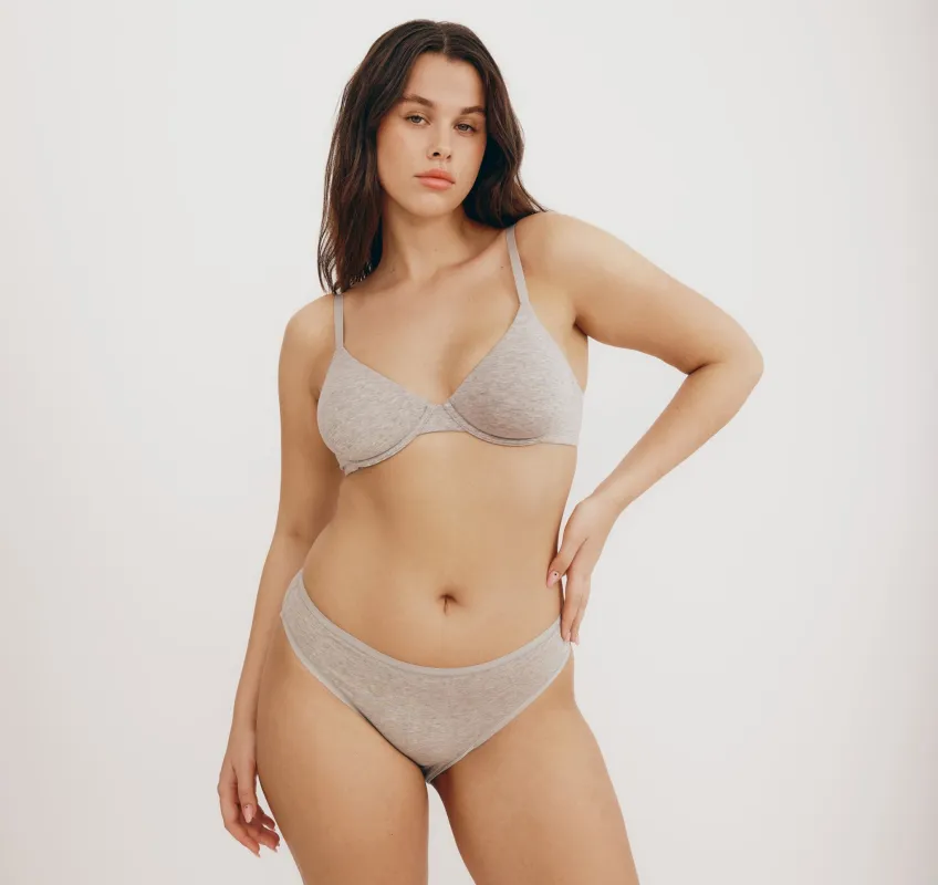 Core Unlined Demi Bra sold by Organic Basics