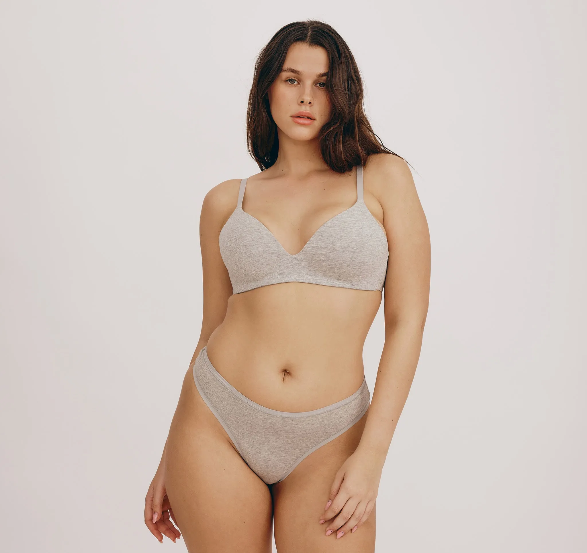 Core Wireless Plunge Bra sold by Organic Basics