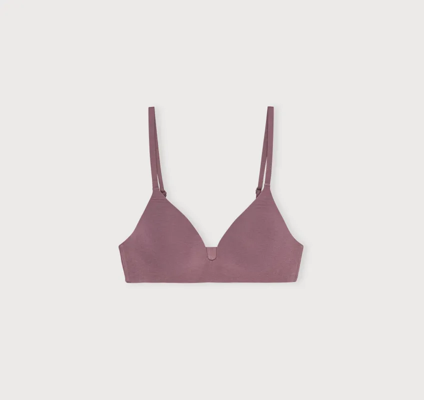 Core Wireless Plunge Bra sold by Organic Basics