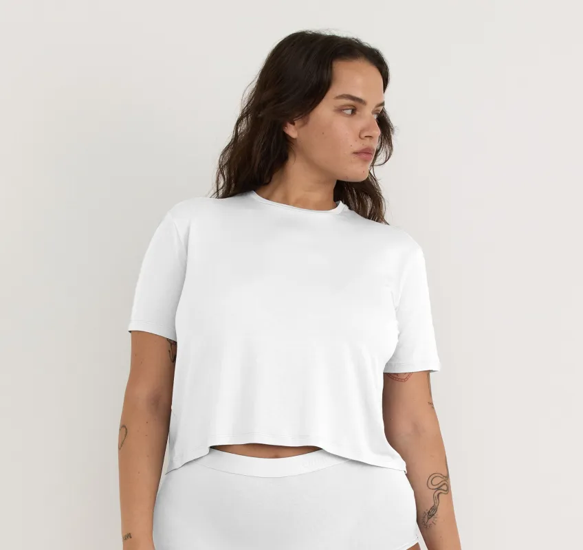 Soft Touch Boxy Tee sold by Organic Basics