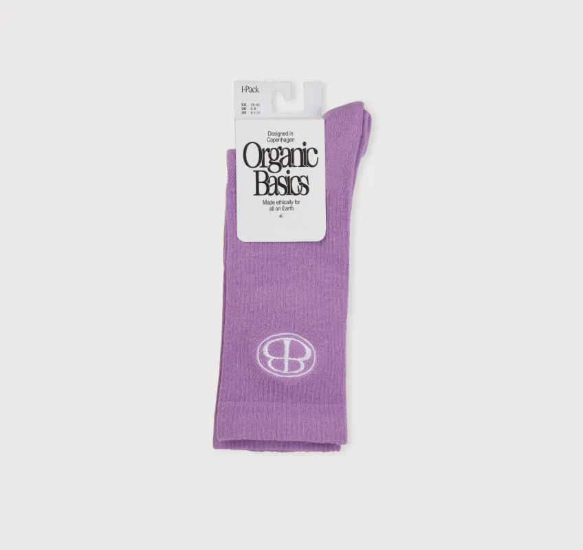 Core Butterfly Crew Rib Socks sold by Organic Basics