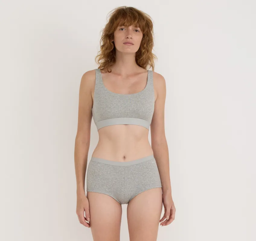 Core Rib Tank Bralette sold by Organic Basics