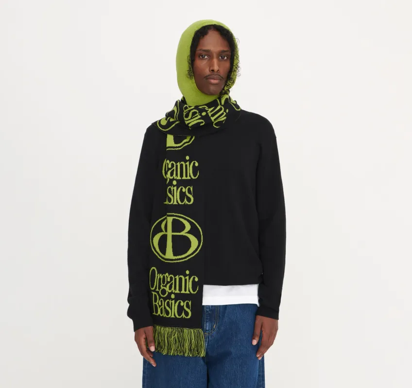 Soft Knit Jacquard Scarf made by Organic Basics