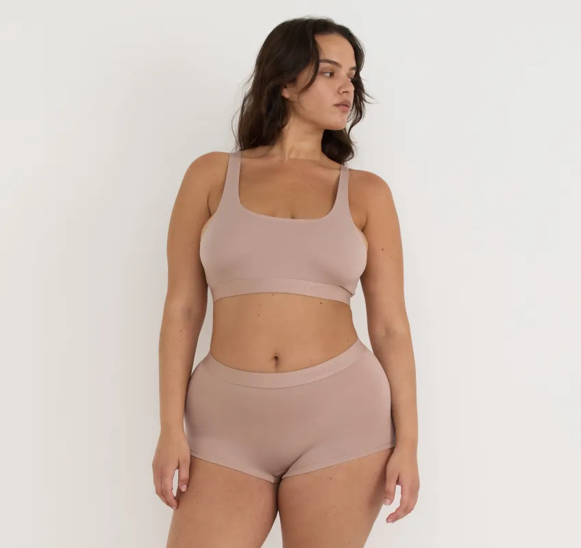 Soft Touch Scoop Neck Bralette sold by Organic Basics