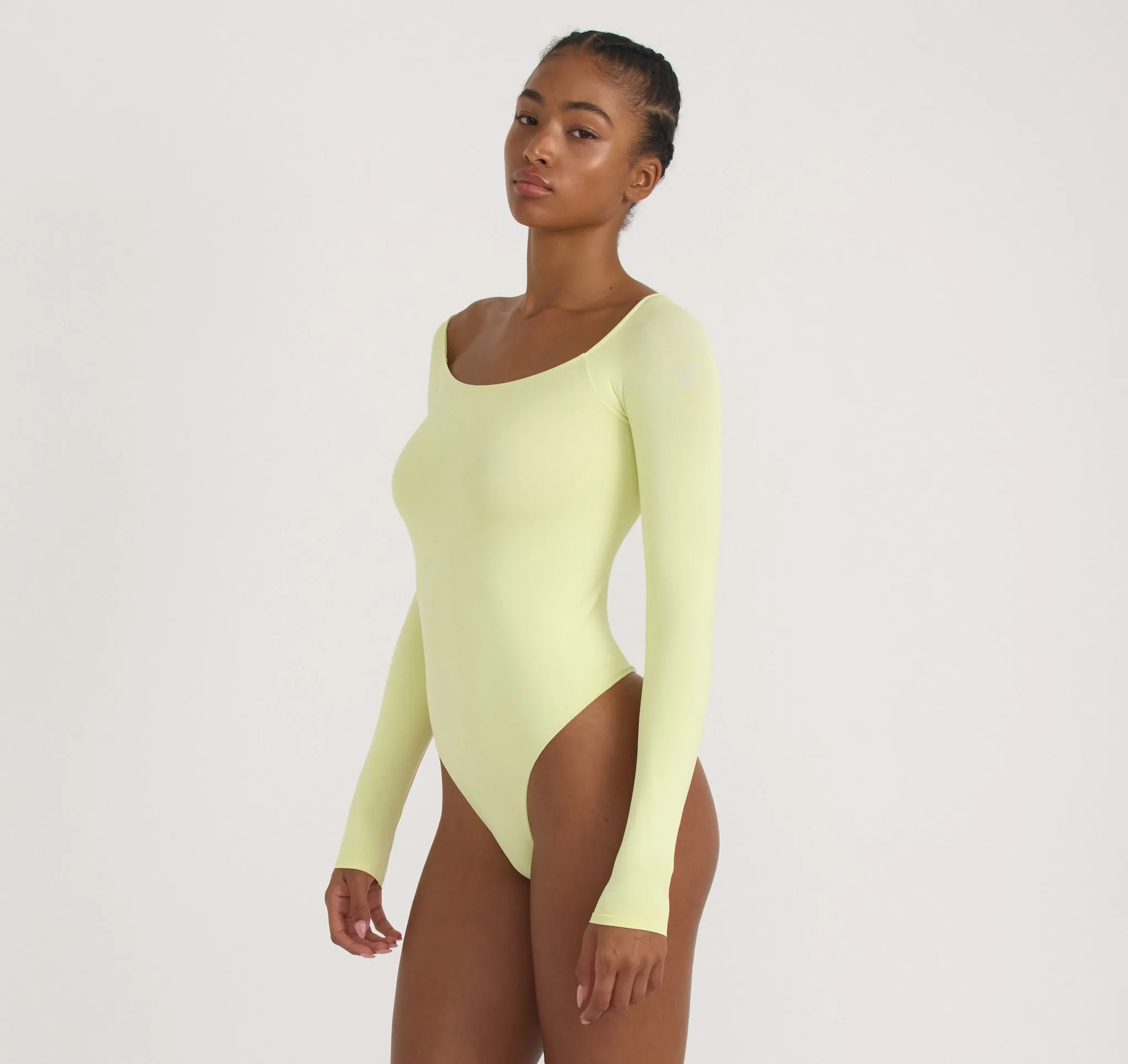 Smooth Off-Shoulder Bodysuit sold by Organic Basics