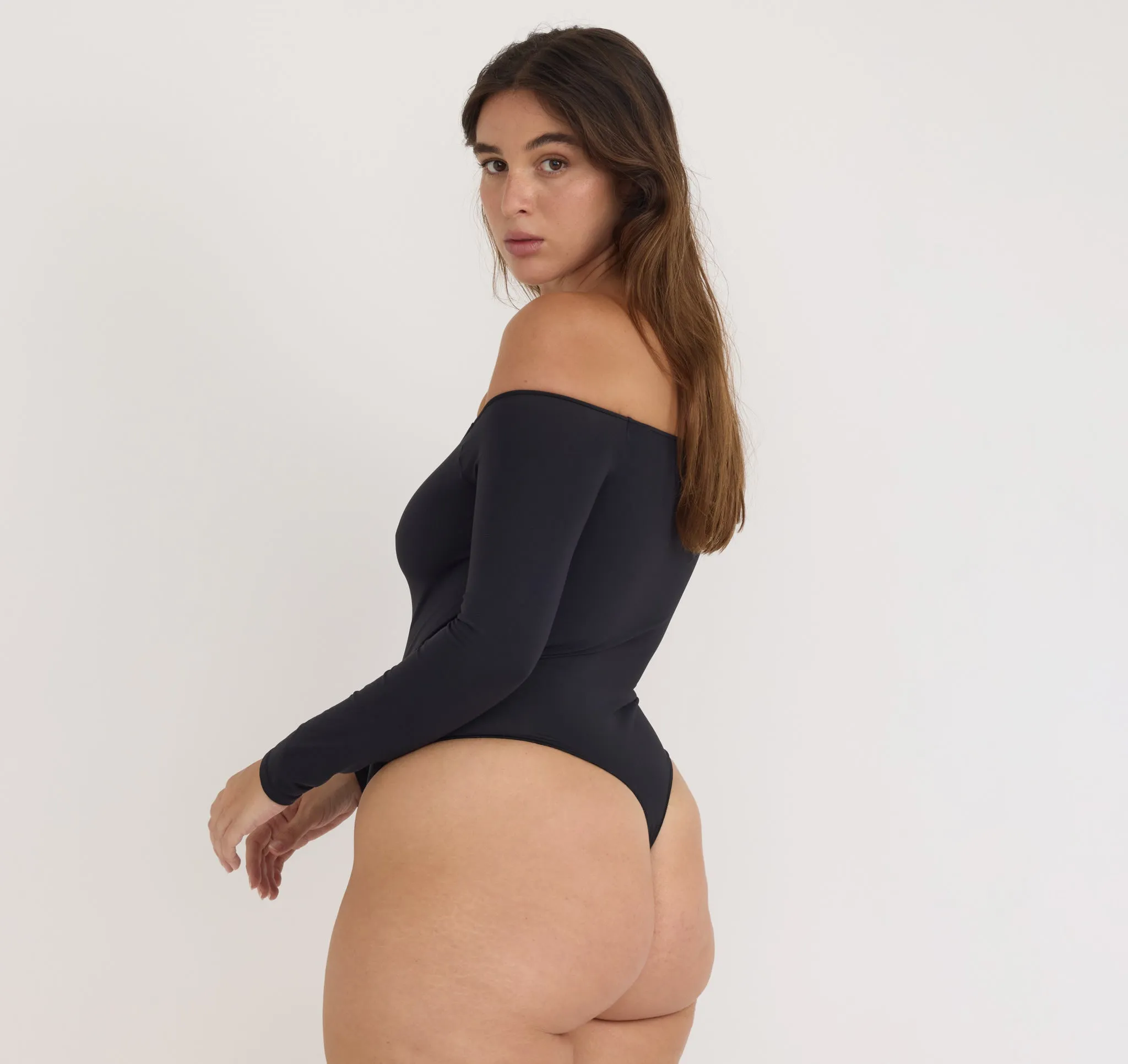 Smooth Off-Shoulder Bodysuit sold by Organic Basics product image thumbnail 3