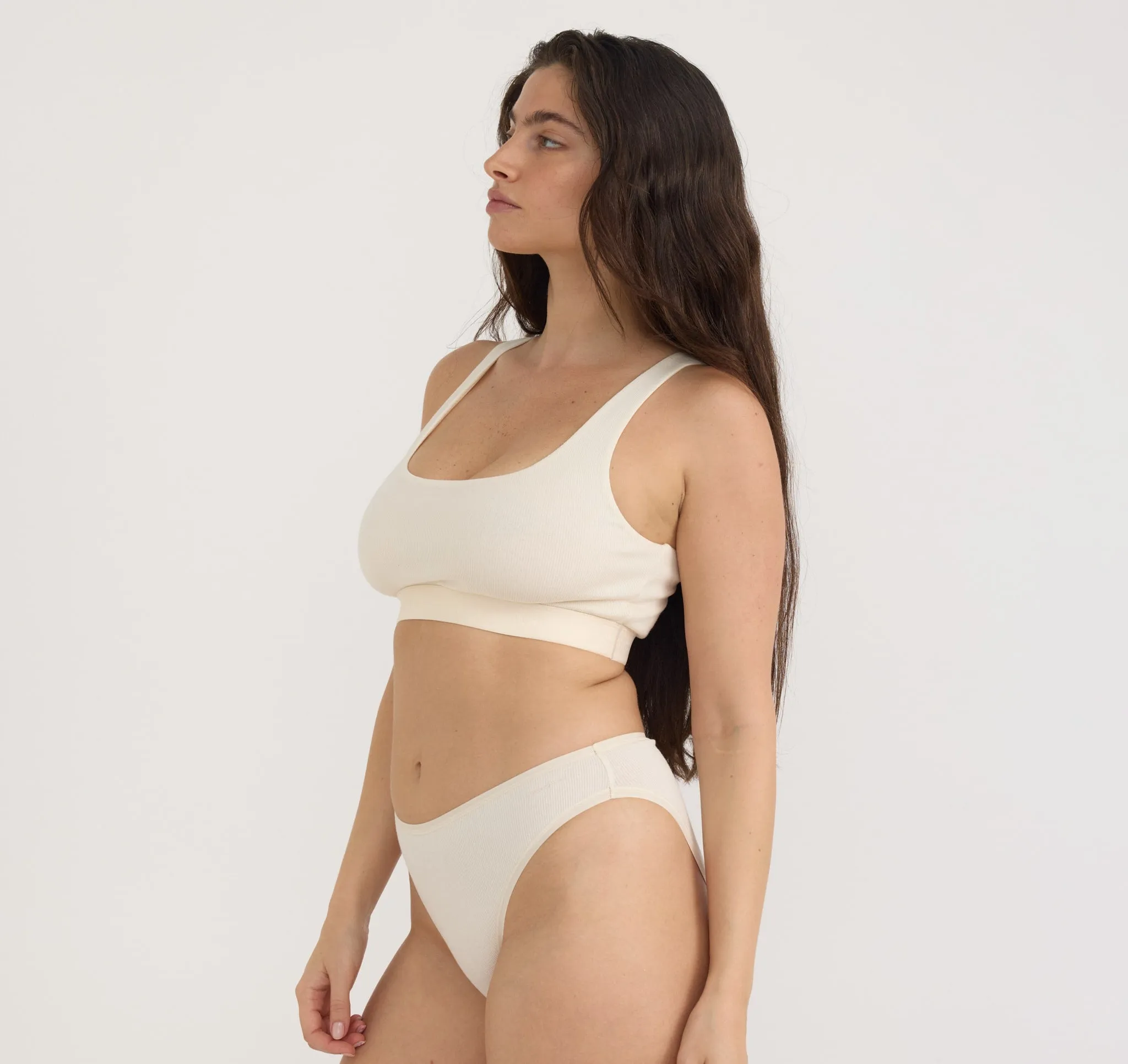 Core Rib High-Leg Briefs sold by Organic Basics product image thumbnail 2
