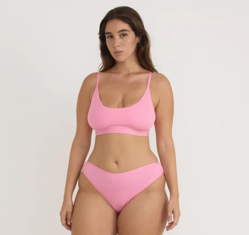 Core Rib High-Leg Briefs sold by Organic Basics