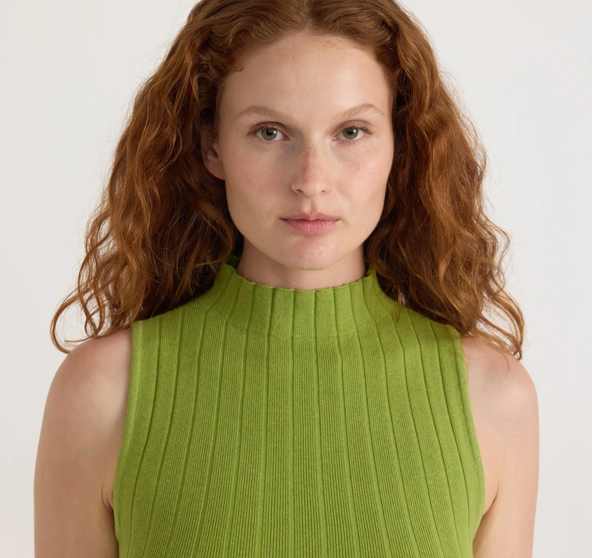 Soft Knit Rib Mock Neck Dress sold by Organic Basics product image thumbnail 5