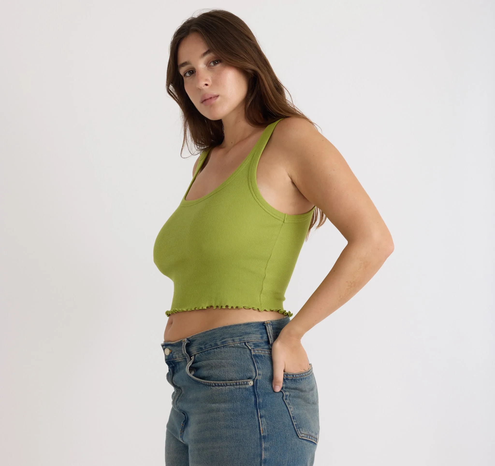 Core Rib Crop Tank Top sold by Organic Basics product image thumbnail 2