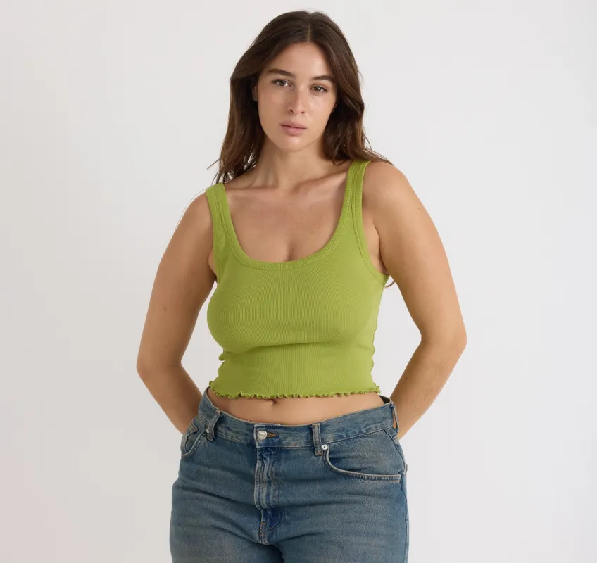 Core Rib Crop Tank Top sold by Organic Basics