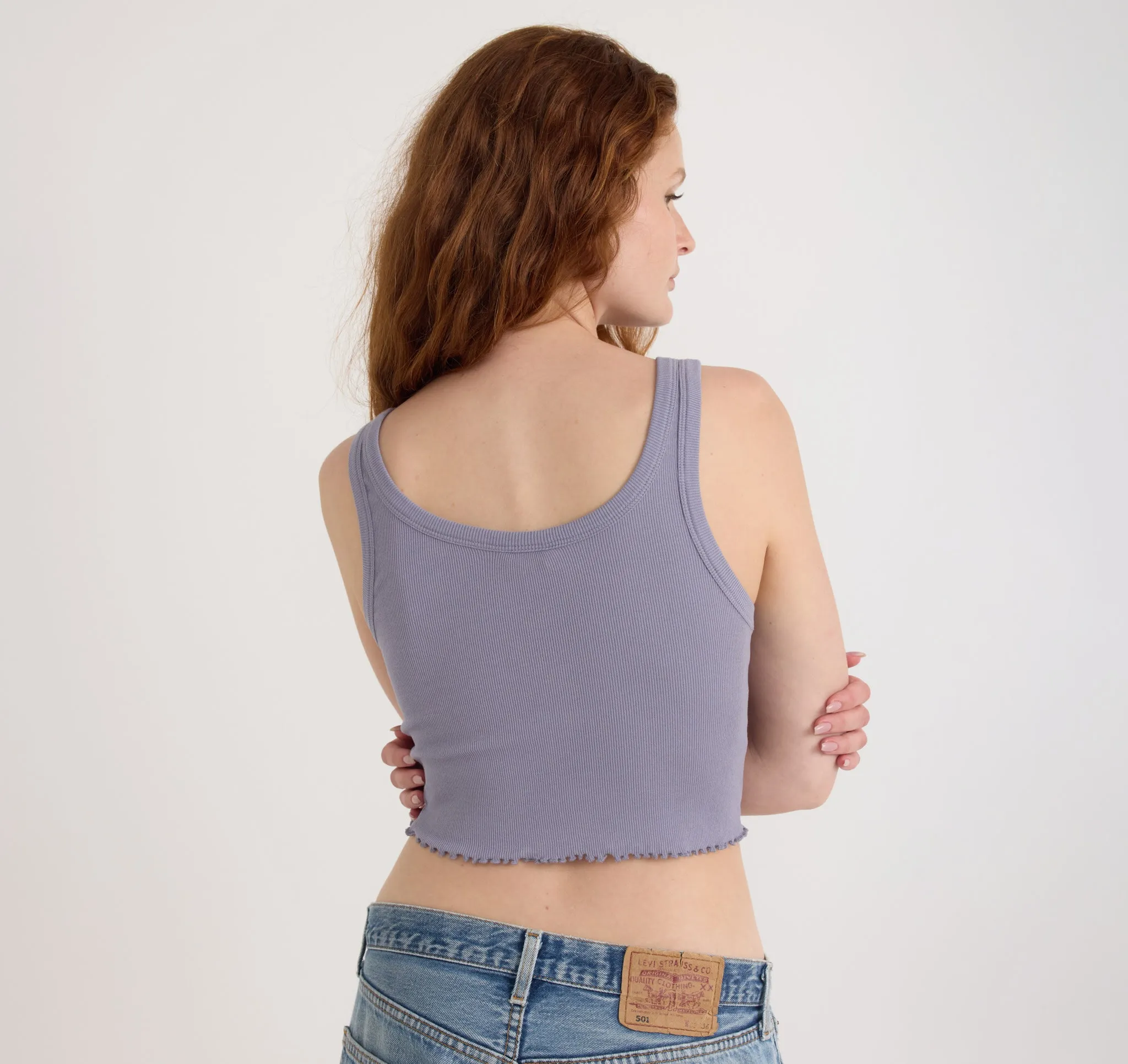 Core Rib Crop Tank Top sold by Organic Basics product image thumbnail 3