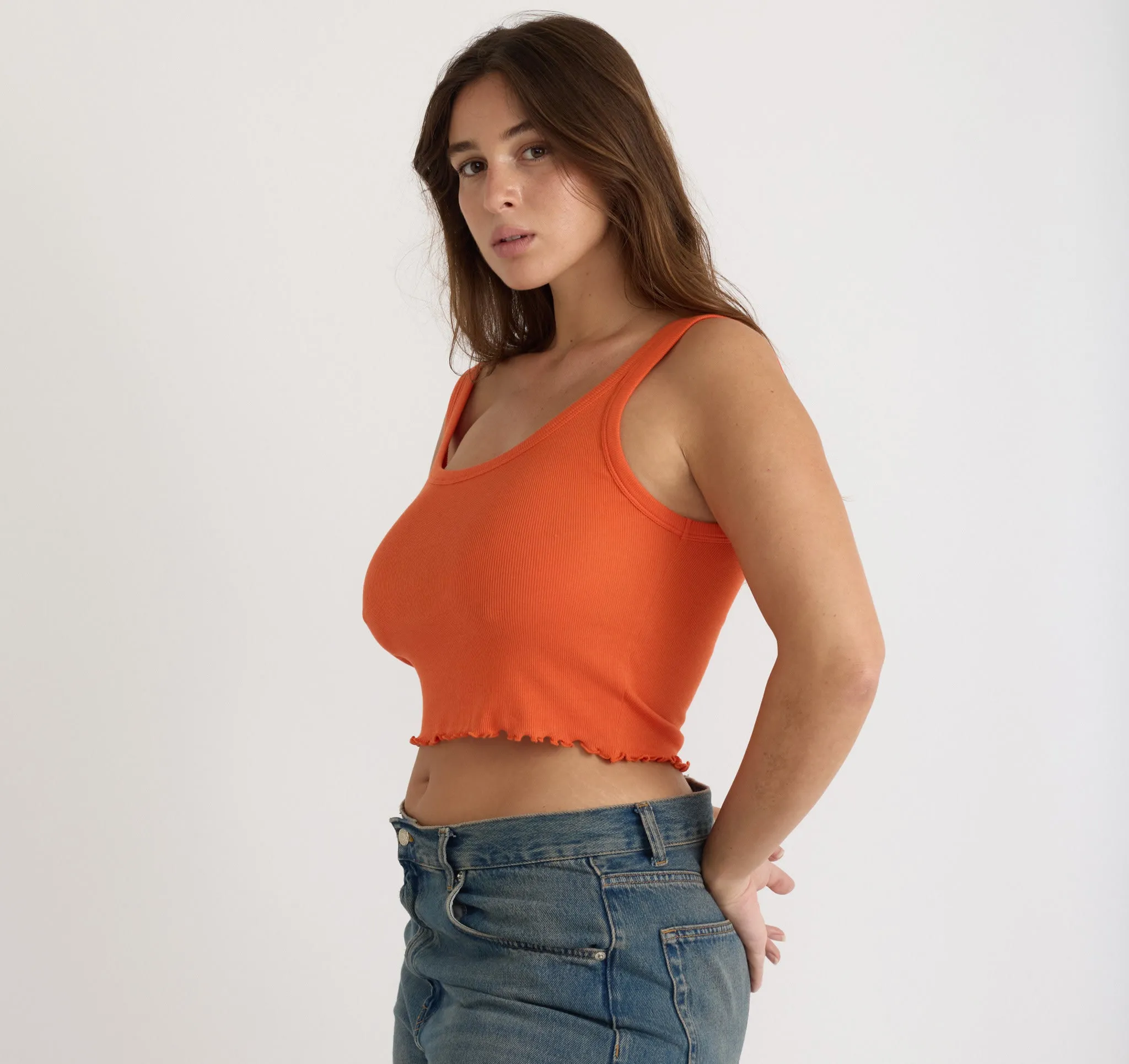 Core Rib Crop Tank Top sold by Organic Basics product image thumbnail 2