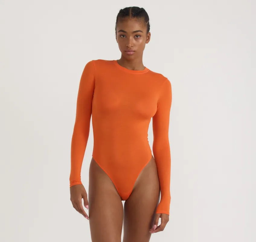 Soft Touch Veil Open Back Bodysuit sold by Organic Basics